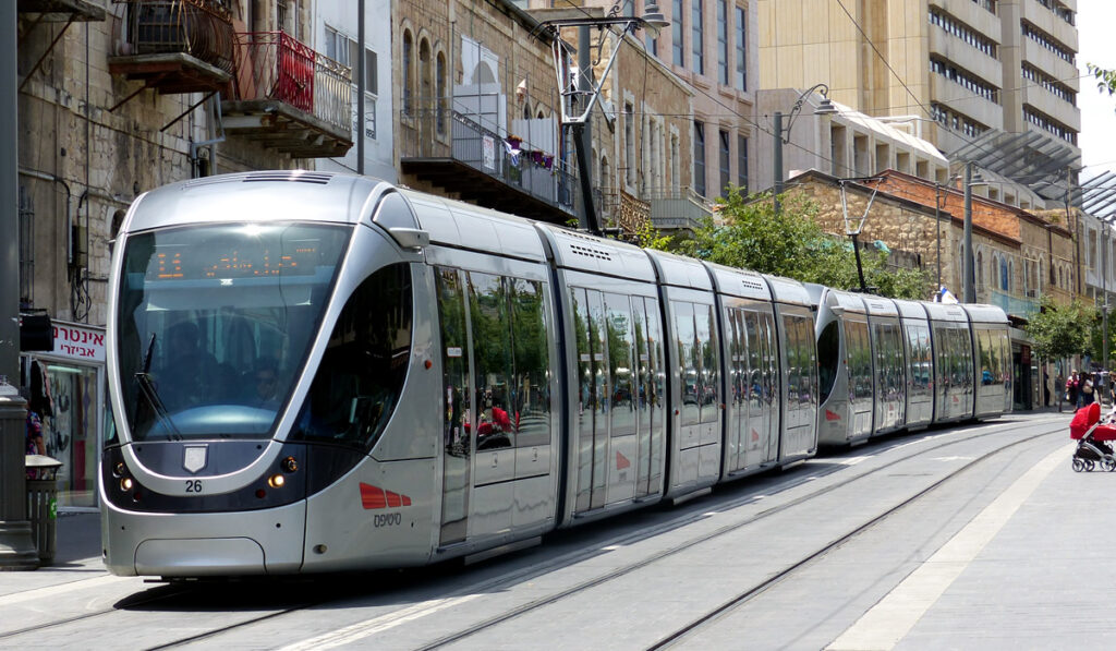 Tren Ligero de Jerusalén : Tranvía de Jerusalén : Horario : Mapa : Paradas : Tarifas